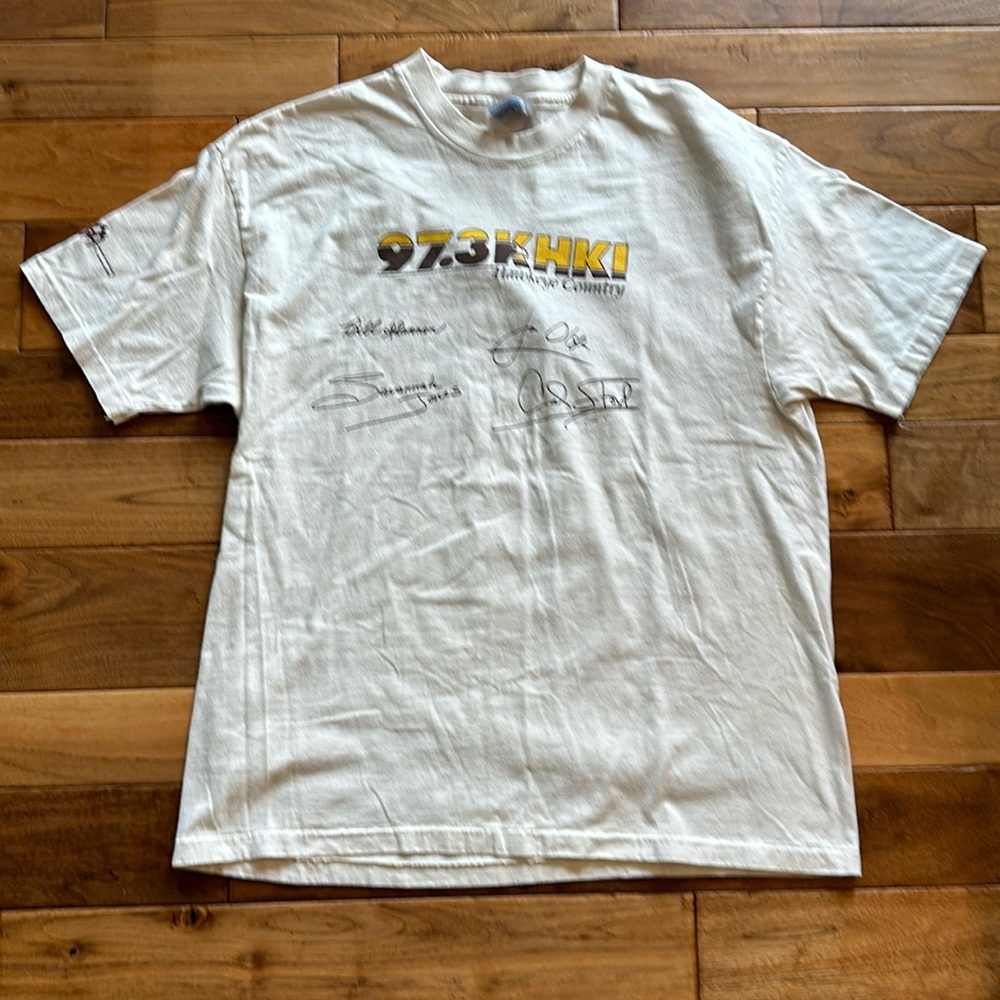 Vtg 1995 97.3 KHKI HAWKEYE COUNTRY T shirt